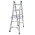 Escada Dobrável em Alumínio 2x7 Degraus - 2,30m / 4,50m Alulev - Imagem 2