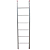 Escada de Alumínio Encosto Singela 06 Degraus 2,10m Alulev - Imagem 1