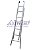 Escada Extensiva em Alumínio 06 Degraus - 2,10m / 3,30m Alulev - Imagem 2