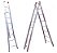 Escada Extensiva em Alumínio 10 Degraus - 3,30m / 5,40m Alulev - Imagem 1