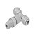 Engate Rápido Tee Macho 1/4 Npt X 3/8 Tubo - Imagem 1