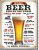 Placa Decorativa (em Metal) - How To Order A Beer - Imagem 1