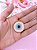 Pingente dourado Olho Grego esmaltado-rosa claro,azul.pink ou vermelho - Imagem 7