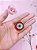 Pingente dourado Olho Grego esmaltado-rosa claro,azul.pink ou vermelho - Imagem 6