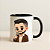 Caneca Personalizada - Caricatura | Alça Preta* - Imagem 1