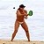 Bola Frescobol Borracha Esportiva Fisioterapia - Imagem 7