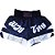 Short de Muay Thai Poliéster Preto/Branco - Imagem 2