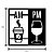 Quadro Am/Pm Café E Vinho em madeira - Imagem 6