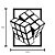 Quadro Decorativo Cubo Mágico 3d em madeira - Imagem 5