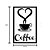 Love Coffee Escultura De Parede em madeira - Imagem 3