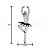 Bailarina Geométrica Escultura De Parede em madeira - Imagem 5