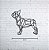 Decoração Escultura Parede Cachorro Buldogue Geométrico em madeira - Imagem 5