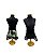 SHORTS PET PARA CACHORRO "BLACK PALM TREE" - Imagem 2