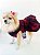 VESTIDO XADREZ VERMELHO PARA CACHORRO "SHERPA PELÚCIA" - Imagem 2