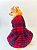 VESTIDO XADREZ VERMELHO PARA CACHORRO "SHERPA PELÚCIA" - Imagem 3