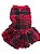 VESTIDO XADREZ VERMELHO PARA CACHORRO "SHERPA PELÚCIA" - Imagem 1