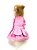 VESTIDO BABADO PET PARA CACHORRO ROSA CHICLETE - Imagem 2