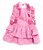 VESTIDO BABADO PET PARA CACHORRO ROSA CHICLETE - Imagem 3