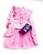 VESTIDO BABADO PET PARA CACHORRO ROSA CHICLETE - Imagem 4