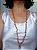 Colar De Pedra Natural Cornalina Longo  Bijou Art - Imagem 2