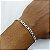 Pulseira Banhada A Prata De Elo 3x1 Masculina Bijou Art - Imagem 2