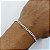 Pulseira Banhada A Prata De Elo Curto Masculina Bijou Art - Imagem 2