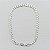 Pulseira Banhada A Prata De Elo Curto Masculina Bijou Art - Imagem 3