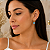 Brinco Banhado A Ouro Com Olho Grego Bijou Art - Imagem 2