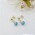 Brinco Banhado A Ouro Com Olho Grego Bijou Art - Imagem 5