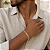Pulseira Banhada A Ouro Elo 3x1 Maior Longo Grossa Bijou Art - Imagem 1