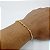 Pulseira Banhada A Ouro De Elo Cartie Curto Bijou Art - Imagem 2