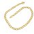 Pulseira Banhada A Ouro De Elo Grume Bijou Art - Imagem 1