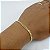 Pulseira Banhada A Ouro De Elo Grume Bijou Art - Imagem 2