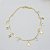 Pulseira Banhada A Ouro Com Estrelas E Pedras De Zircônia Bijou Art - Imagem 1