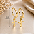 Brinco De Argola "Click Com Cruz Bijou Art - Imagem 2