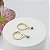 Brinco De Argola "Click" Com Olho Grego Bijou Art - Imagem 1