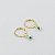 Brinco De Argola "Click" Com Olho Grego Bijou Art - Imagem 3