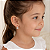 Brinco Infantil Pendurado Com Strass E Borboleta Banhado A Prata Antialérgica Bijou Art - Imagem 2