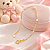 Pulseira Banhada A Ouro Infantil Elo Cartie Com Pérola Bijou Art - Imagem 1
