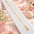 Pulseira Banhada A Ouro Infantil Elo Cartie Com Pérola Bijou Art - Imagem 2