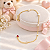 Pulseira Banhada A Ouro Infantil Elo 3x1 Com Pérola Bijou Art - Imagem 1