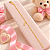 Pulseira Banhada A Ouro Infantil Elo 1x1 Com Figa Bijou Art - Imagem 2