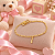 Pulseira Banhada A Ouro Infantil Elo 3x1 Com Figa Bijou Art - Imagem 2