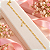 Pulseira Banhada A Ouro Infantil Elo 3x1 Com Figa Bijou Art - Imagem 1