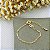 Pulseira Banhada A Ouro Recém Nascido Elo Cartier Bijou Art - Imagem 1