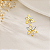 Brinco Fixo Banhado A Ouro De Flor Bijou Art - Imagem 1