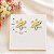 Brinco Fixo Banhado A Ouro De Flor Bijou Art - Imagem 3