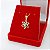 Pingente Banhado A Ouro De Flor Trabalhada Bijou Art - Imagem 2