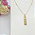 Pingente Banhado A Ouro Placa Paz Bijou Art - Imagem 3