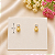 Brinco Banhado A Ouro Fixo Com Strass E Bola Bijou Art - Imagem 3